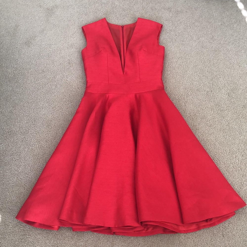Custom red dress